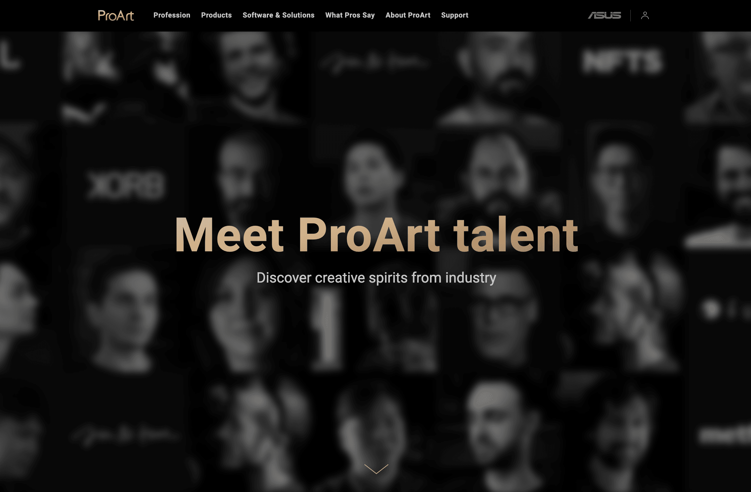 Creator stories — Breda University feature with thumbnail rail.